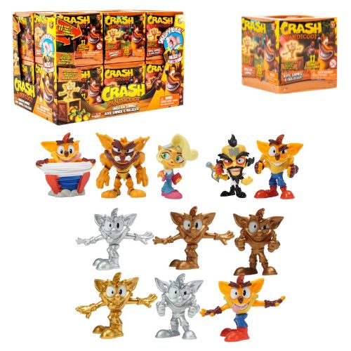 CRASH BANDICOOT – Smash Box –  Personaggini cm In Blind Box (cm xx H) In espo da 12pz 11ass…x11